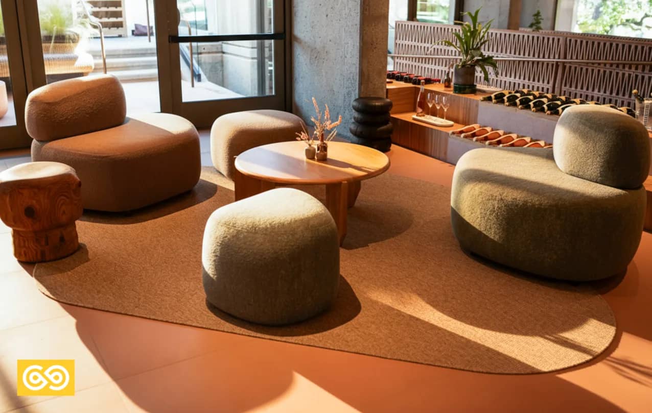 SynSisal® Medina | Cedar Organic Shaped Rug for Chandon