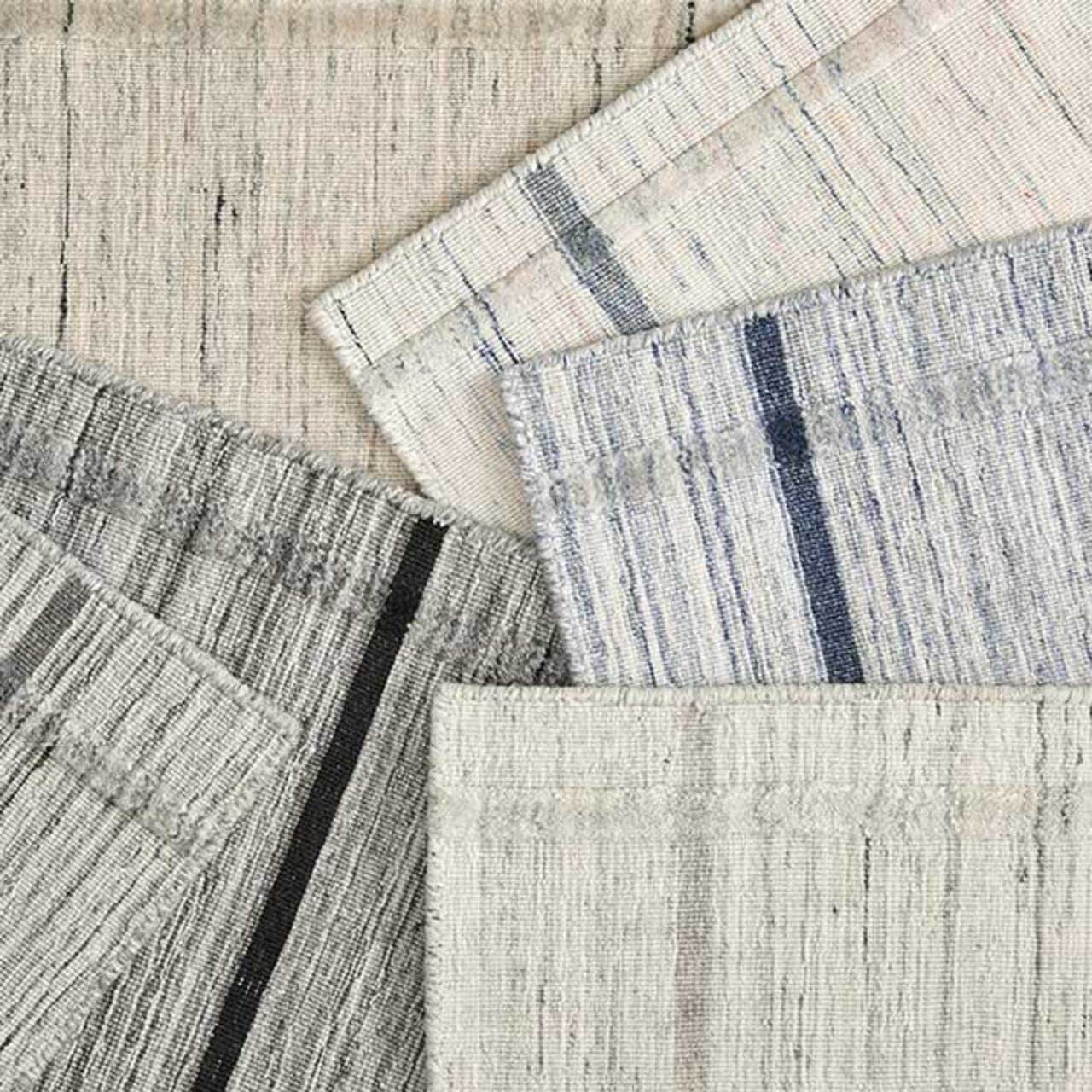 interplay: the intersection of plush ridges & stripes make gold coast a memorable, modern plaid rug