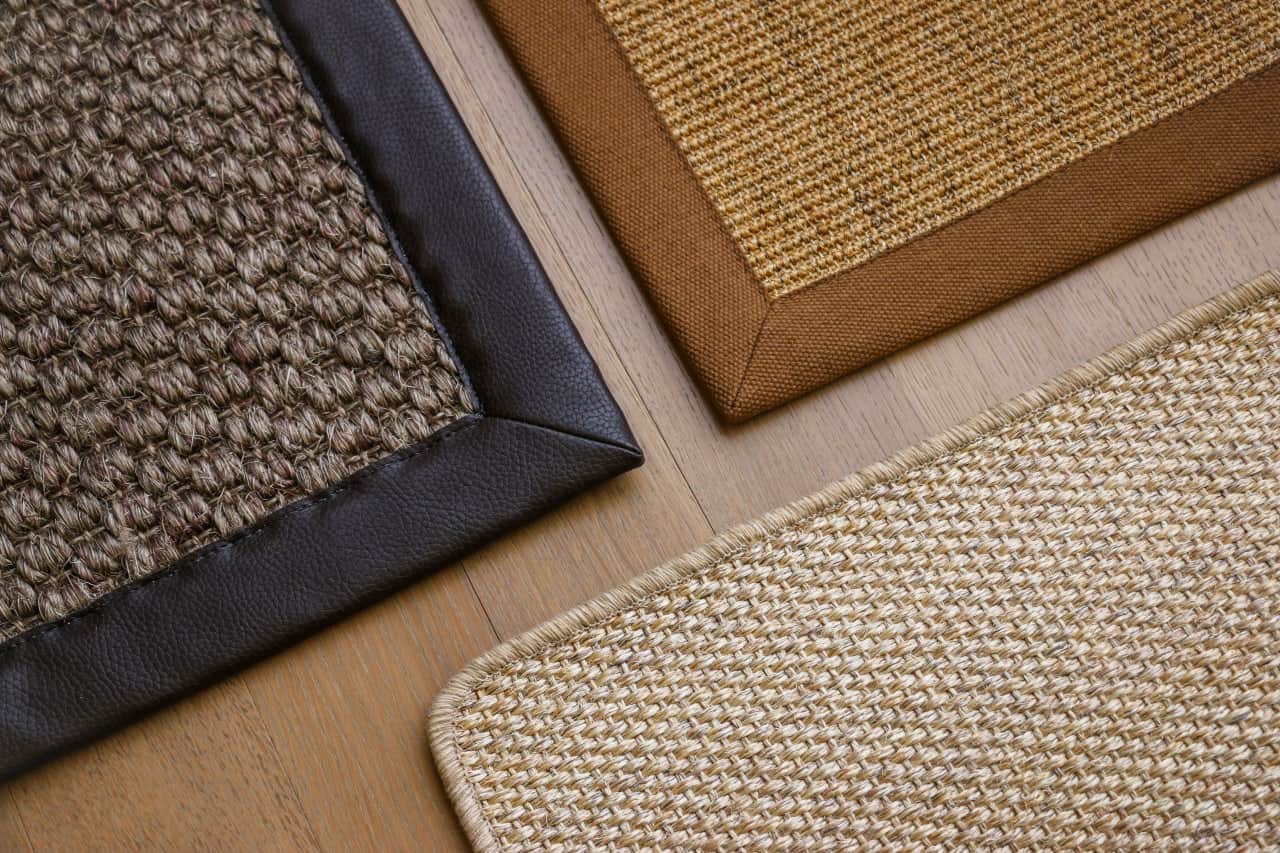 Natural Sisal | Leather, Cloth & Serged Borders