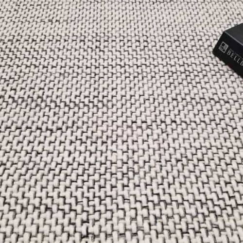 dynamic: felted wool adds texture & colorful yarns enhance the basketweave pattern (color black grey)