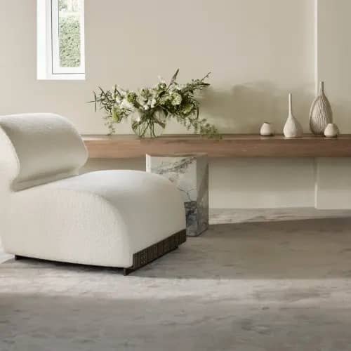 Mandalay Silk Abalone wall-to-wall carpet in living room